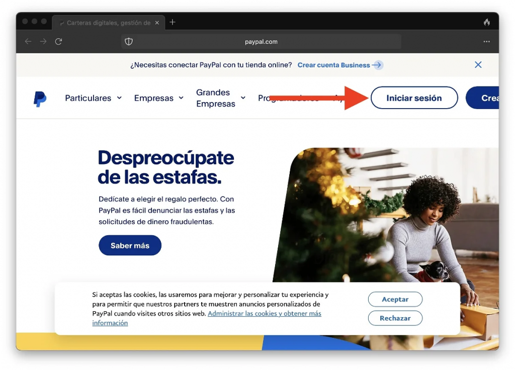 recuperar contraseña perdida de PayPal