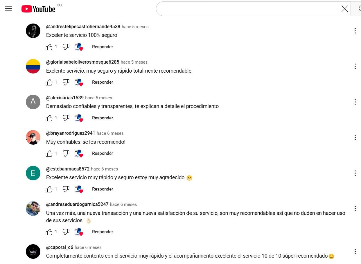 Comentarios y opiniones de recargar PayPal Saldos y Recargas