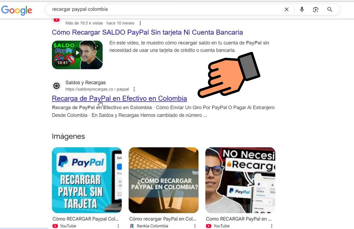decimo resultado de la búsqueda "recargar paypal colombia"