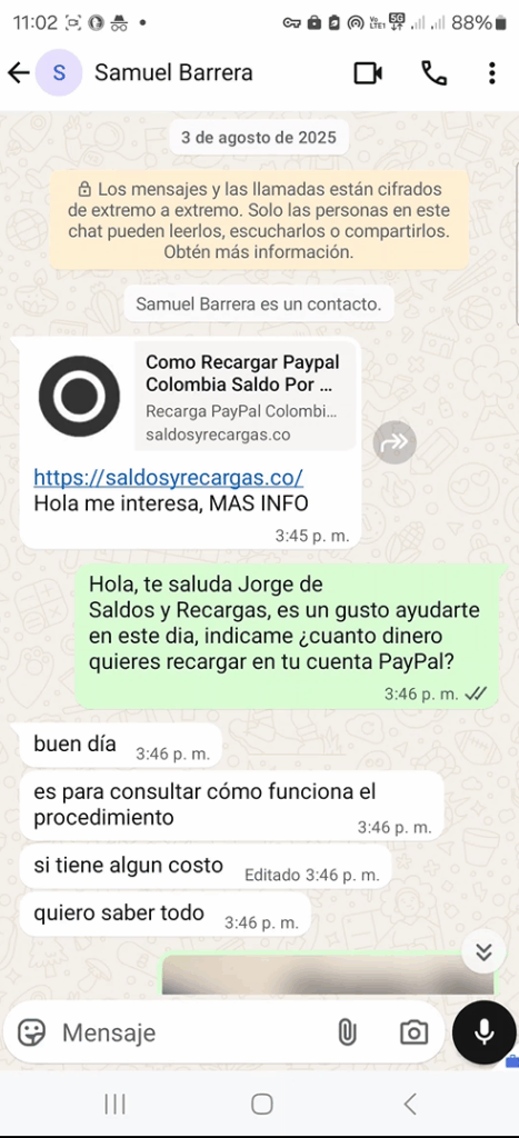 Resolviendo Un Pago De PayPal Colombia Para Un Usuario De Nuestra Tienda