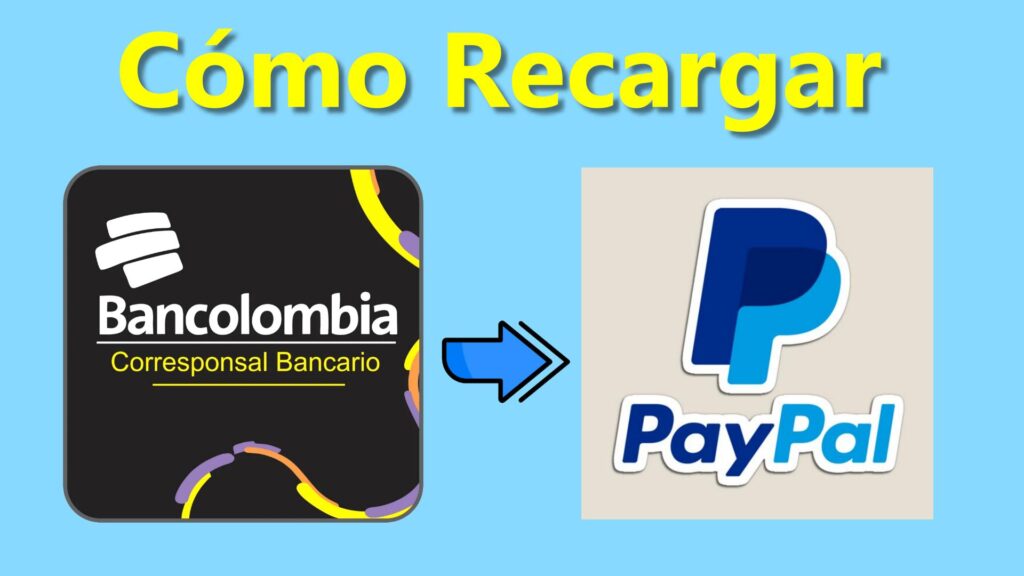 Cómo Recargar PayPal en Corresponsal Bancario De Bancolombia O Nequi